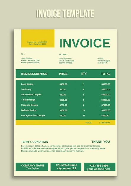 Invoice template