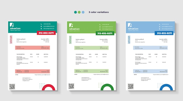 Invoice templates