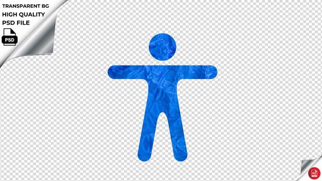 PSD ios body blue paper psd transparent