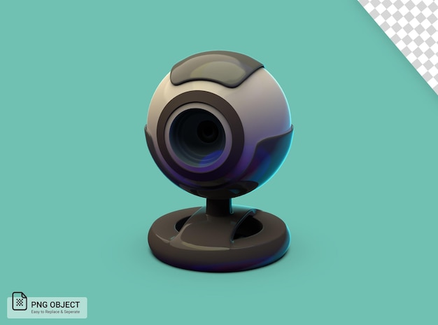 Icona 3d della telecamera di sicurezza della webcam della telecamera ip