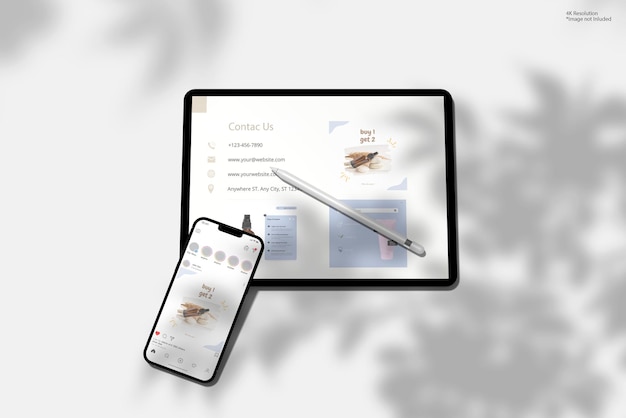 PSD ipad and iphone mockup