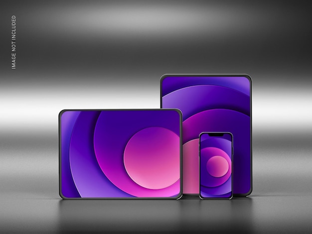 Ipad pro iPhone 디지털 장치 화면 모형