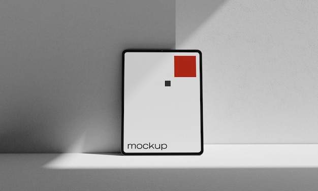 ipad pro mockup tablet on white background