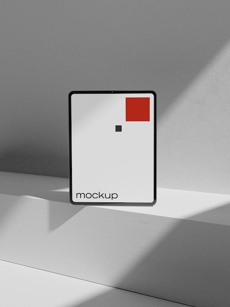 ipad pro mockup tablet on white background