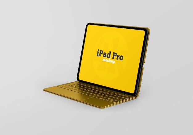 키보드가있는 Ipad Pro 모형