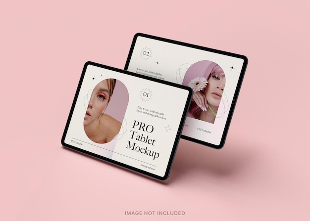 PSD ipad pro tablet bewerkbare mockup