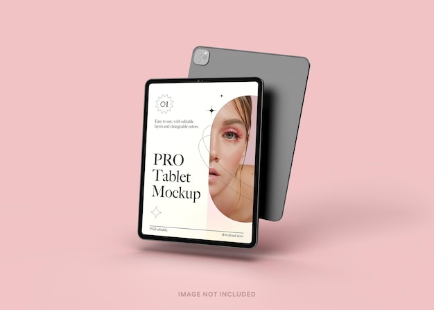 Ipad pro tablet bewerkbare mockup