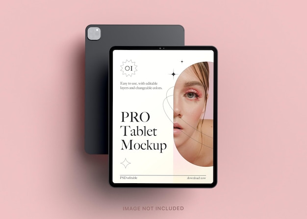 PSD ipad pro tablet bewerkbare mockup