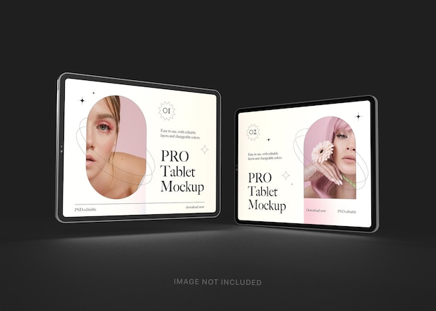 Ipad pro tablet bewerkbare mockup