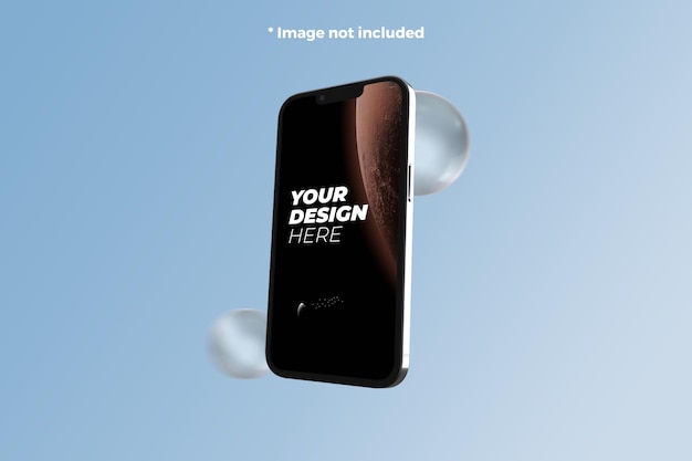 iPhone 13 Pro PSD Mockup-sjabloon