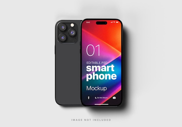 Mockup modificabile di iphone 14 pro max