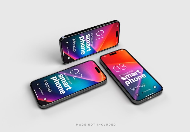 PSD mockup modificabile di iphone 14 pro max