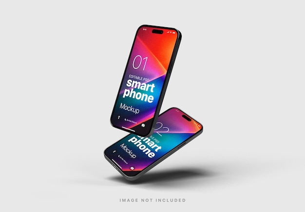 PSD mockup modificabile di iphone 14 pro max