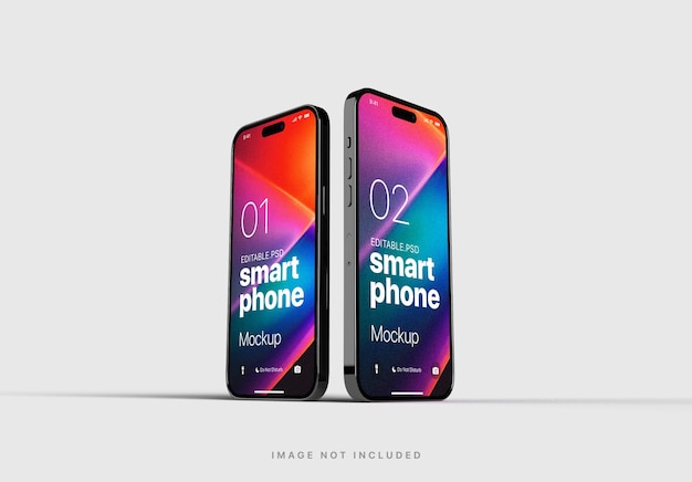 PSD mockup modificabile di iphone 14 pro max