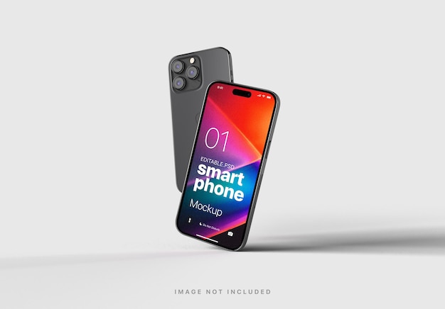 PSD mockup modificabile di iphone 14 pro max