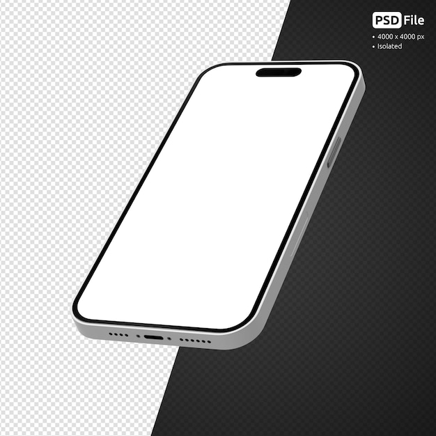 Mockup schermo iphone 14 pro max isolato