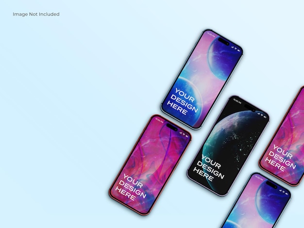 iphone 14 pro max smartphone mockup.  iphone scene ui ux app presentation mockup