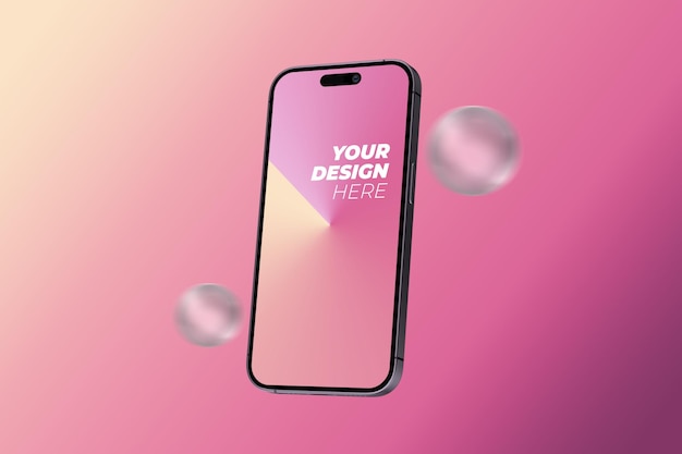 iPhone 14 Pro PSD 모형 템플릿