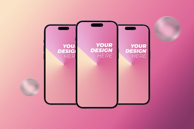 iPhone 14 Pro PSD Mockup Template