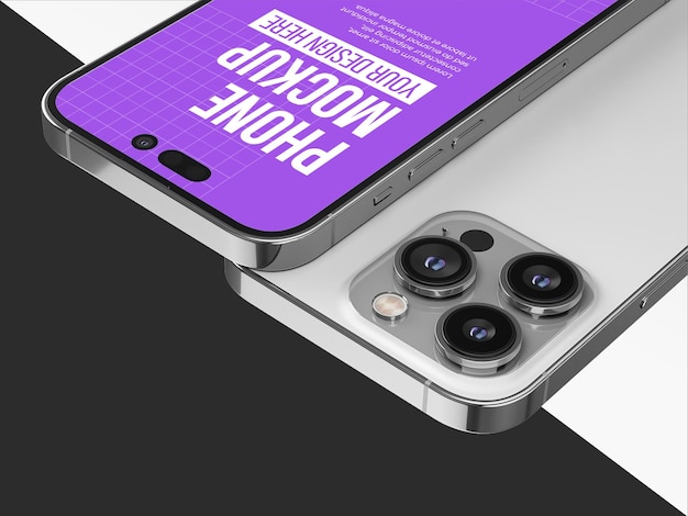 Iphone 14 pro scene mockup Telefoonscherm mockup