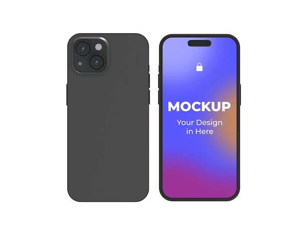 PSD iphone 15 mockup