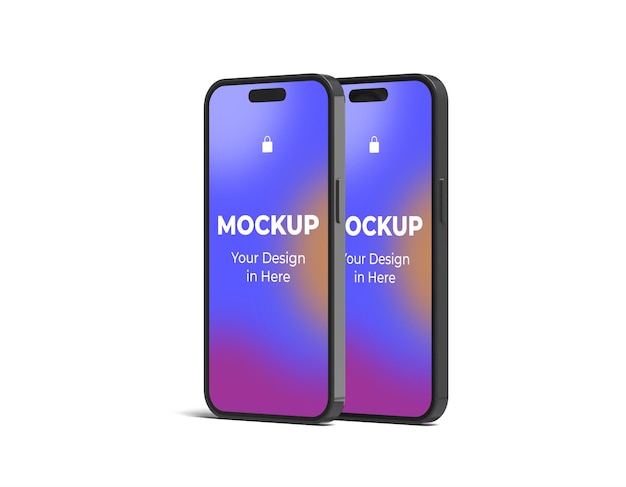 PSD iphone 15 mockup