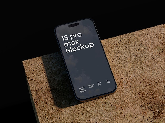 iPhone 15 Pro Max PSD mockup