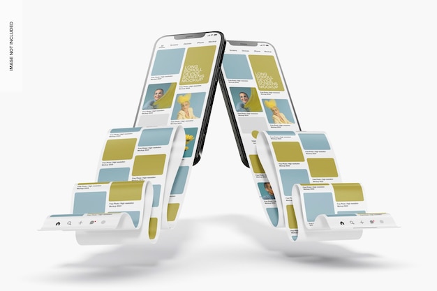 Мокет расширенного экрана iPhone
