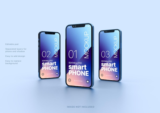 PSD mockup modificabile di iphone pro max