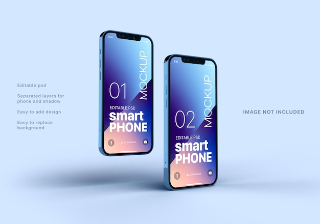 Mockup modificabile per smartphone iphone