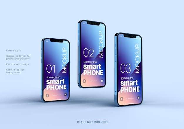 PSD mockup modificabile per smartphone iphone