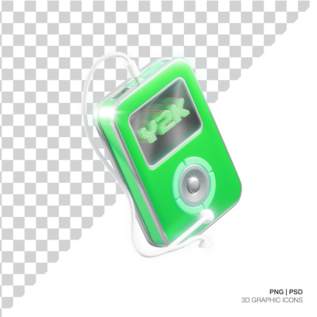 Ipod Classic Zielona Ikona 3d