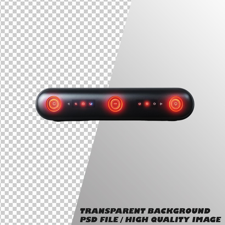 PSD ir receiver isolated on transparent background psd file