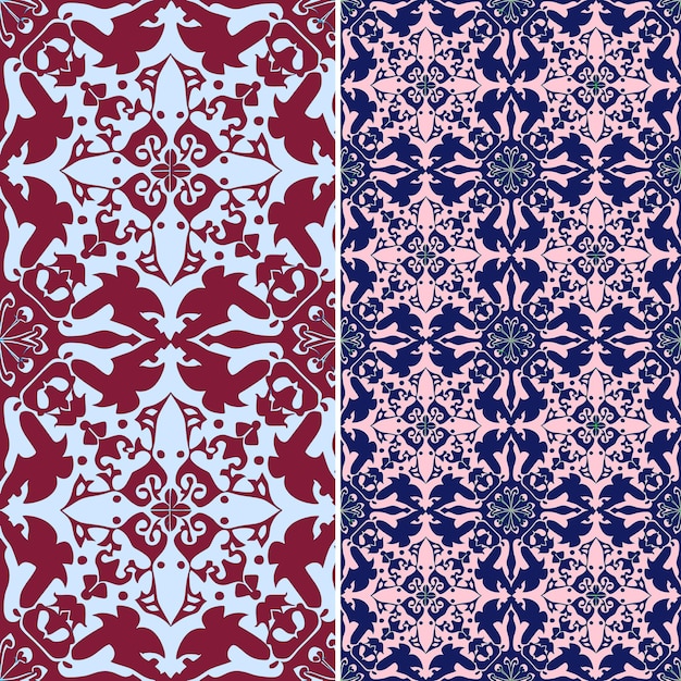 PSD iranian persian carpet patterns with intricate floral and ge creative abstract geometric vector