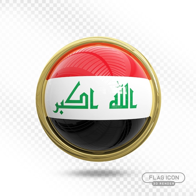 Iraq Flag 3D Icon