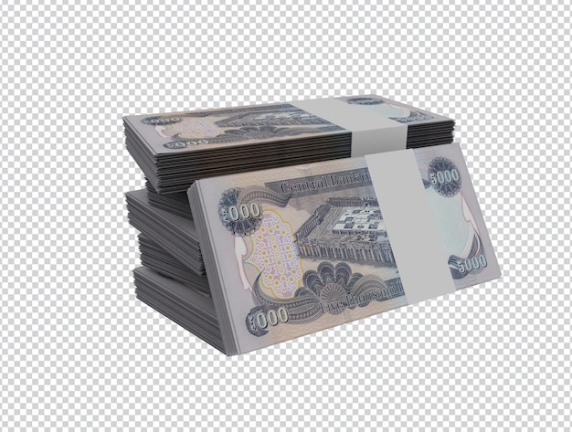 PSD iraqi money 5000 dinar money packs