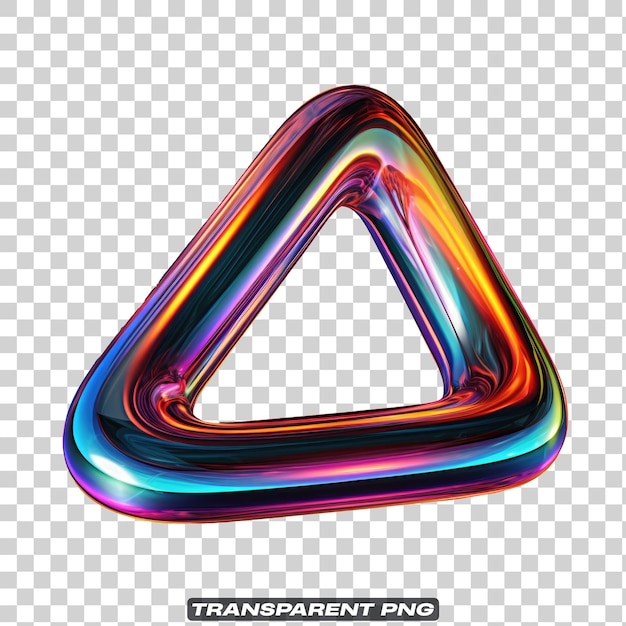 iridescent fluid abstract shape isolated