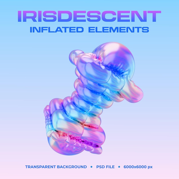 Iridescent Inflated Elements