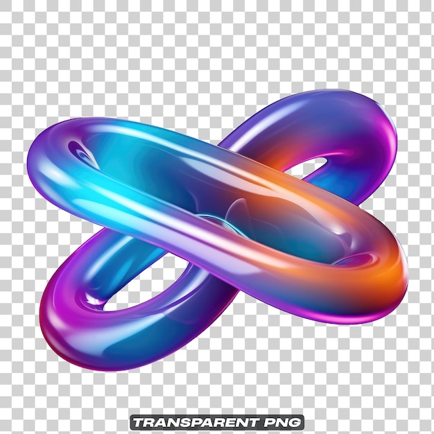 Iriserende vloeibare abstracte vorm geïsoleerd