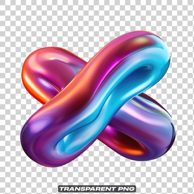 Iriserende vloeibare abstracte vorm geïsoleerd
