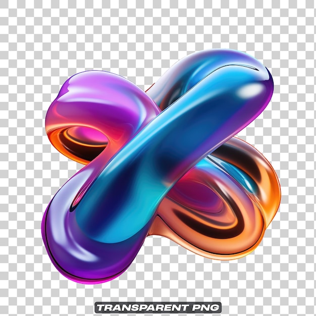 Iriserende vloeibare abstracte vorm geïsoleerd