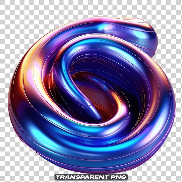 Iriserende vloeibare abstracte vorm geïsoleerd