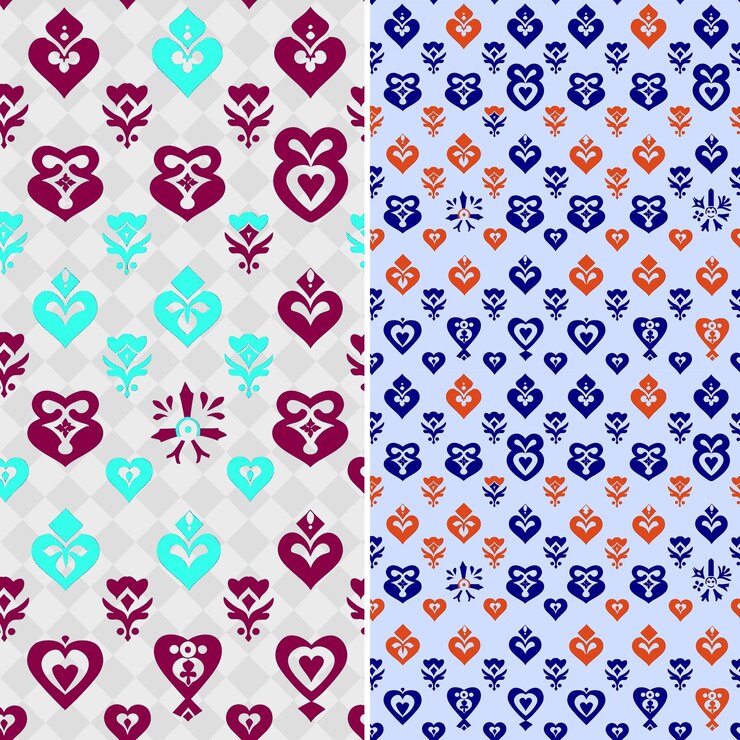 PSD irish claddagh pattern containing various symbols and figure creative abstract geometric vector