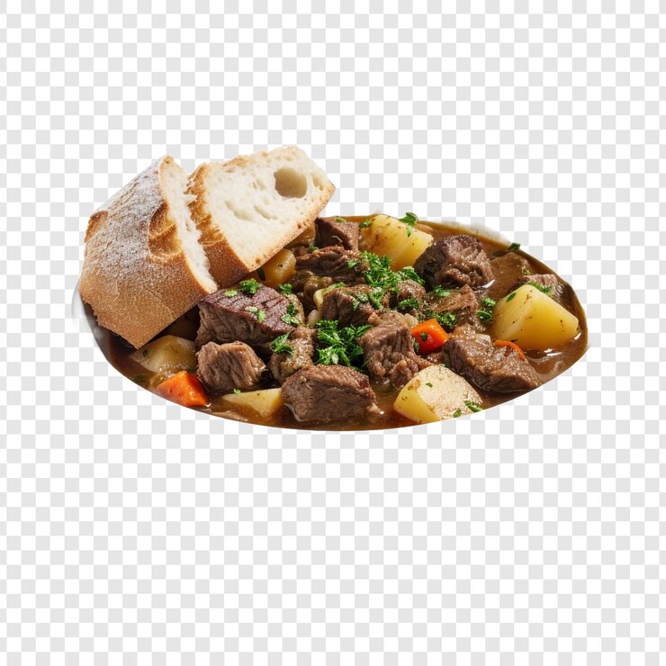PSD irish stew isolated on transparent background