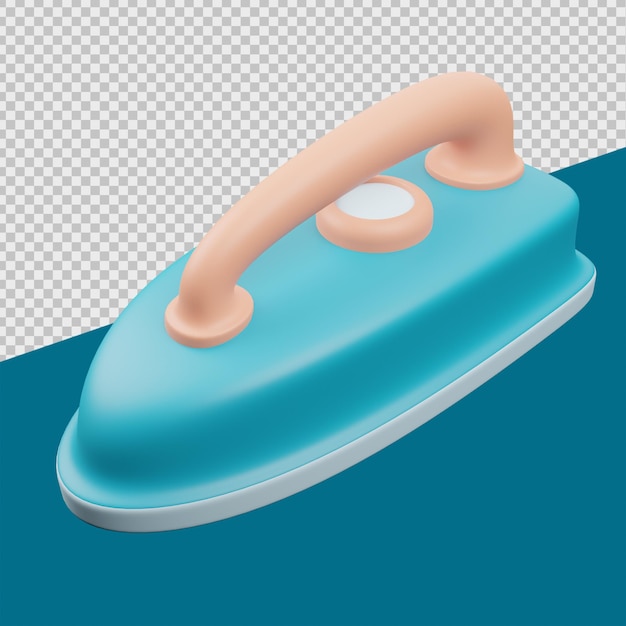 Iron 3d cleaning supplies illustrations