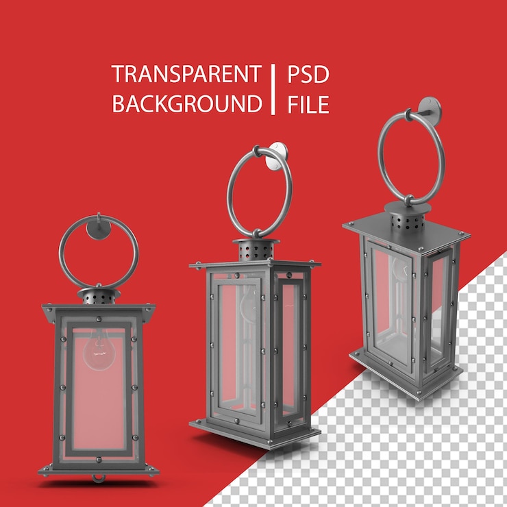 PSD iron lantern png