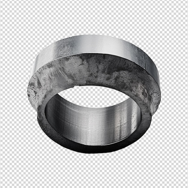 PSD iron metal alone isolated on transparent background