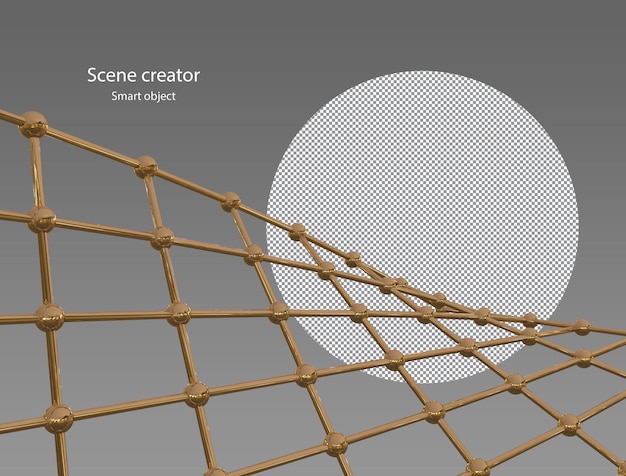 PSD iron net abstract scene creator iron net clipping path