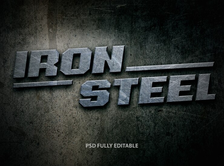 Стиль шрифта Iron Steel