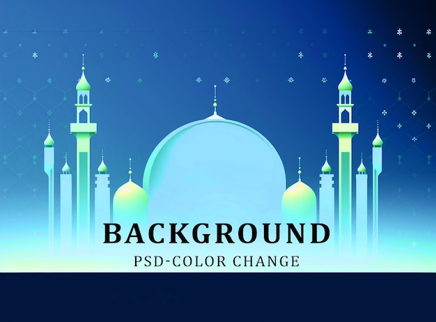 Islamic greeting background design